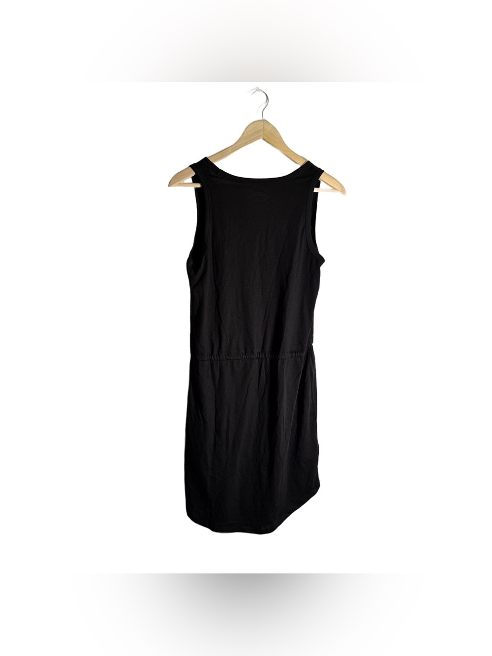 Eddie Bauer Coast Climb Tie Waist Dress Women's Small Black Mini Travel NWT - Picture 4 of 5